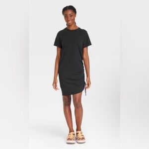 Universal Thread Short Sleeve Side Ruched T-Shirt Dress